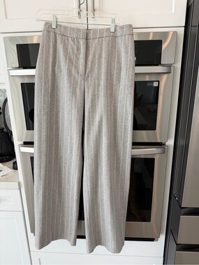 Eleventy Milano grey and white stripe trouser